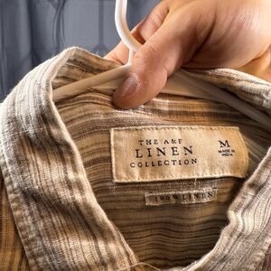 A&E Linen Striped Shirt